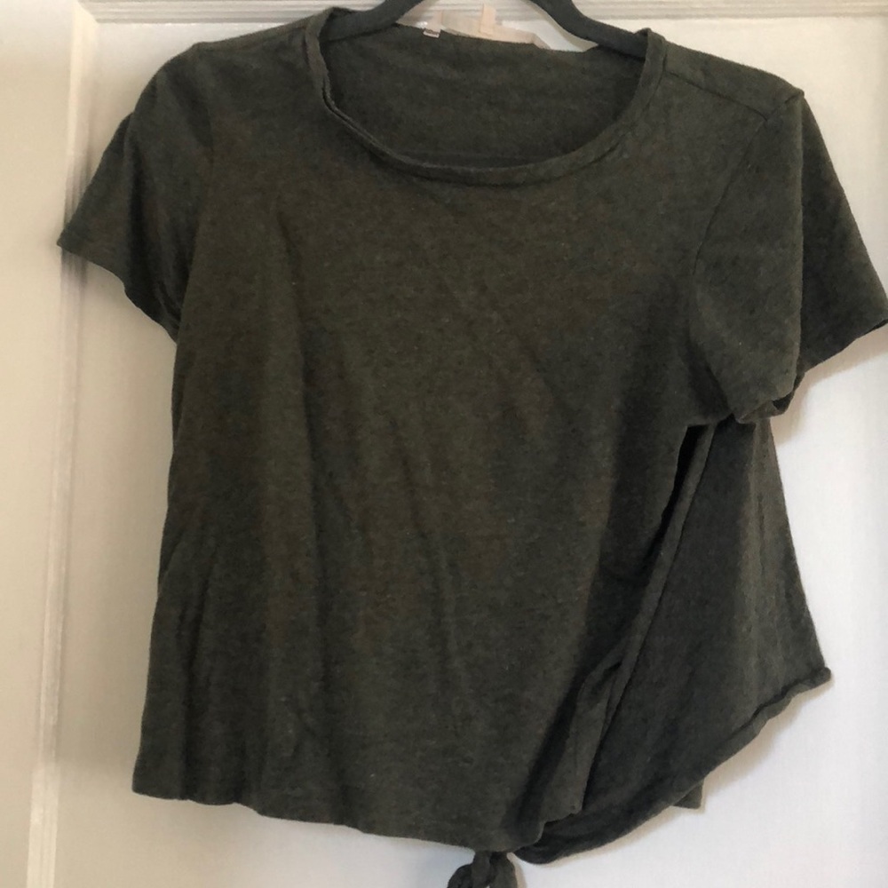 Rachel Roy green tie top short